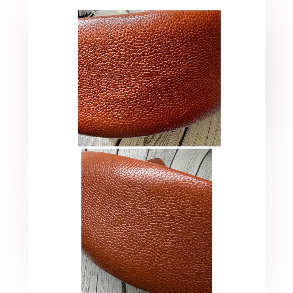 PRE LOVED Kate Spade New York Rust Smile Large Pebbled Leather Shoulder Bag - Picture 7 of 10